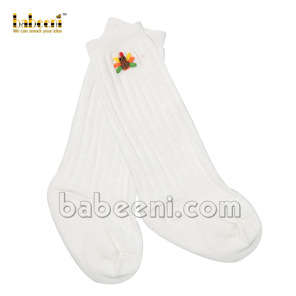 Turkey embroidery baby sock - HS 30